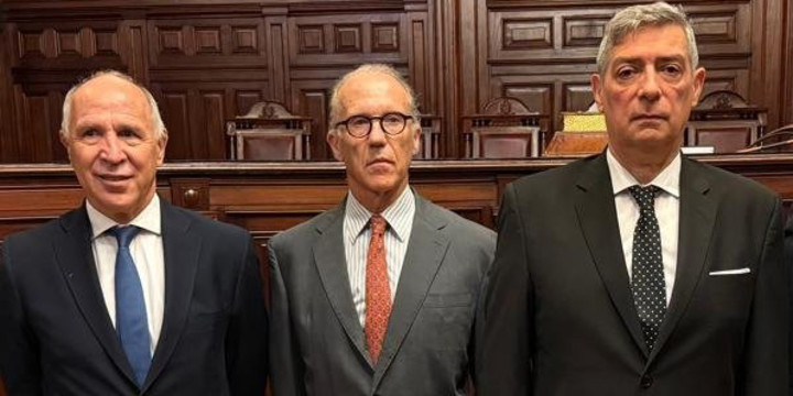 Los jueces de la Corte Suprema, Ricardo Lorenzetti, Horacio Rosatti y Carlos Rosenkrantz.