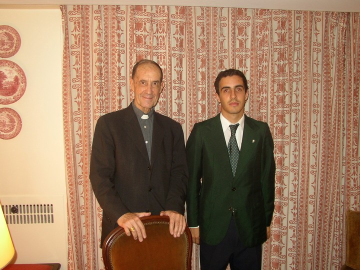 Juan Pablo D'orto en sus tiempos religiosos. Foto gentileza.