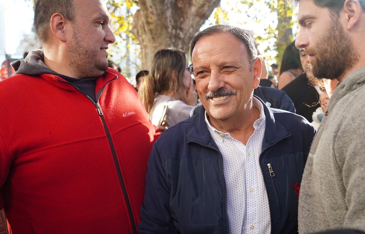 Ricardo Quintela en la marcha de apoyo a Cristina Kirchner. Foto: Marcelo Carroll.