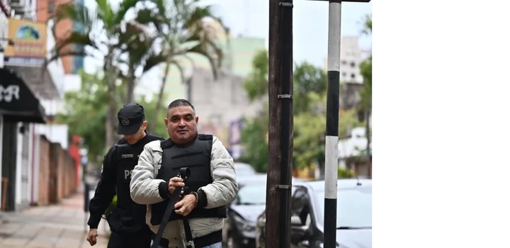 El gendarme Marco Antonio Duette, jefe de un escuadrón, condenado por contrabando de soja a Brasil. Foto Joaquín Galiano / El Territorio