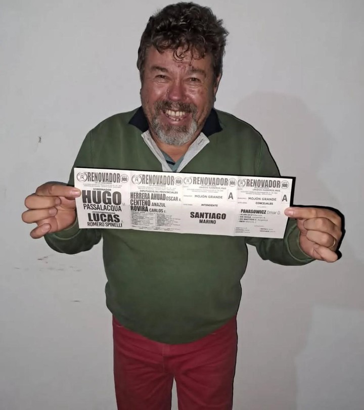 El empresario Santiago Marino fue candidato a intendente de Mojón Grande.