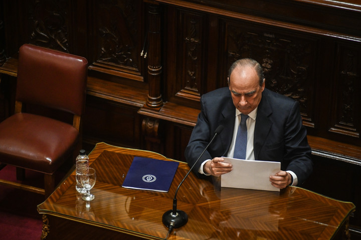 Guillermo Francos dejó el Senado cuando lo llamaron "mentiroso". Foto Federico Lopez Claro