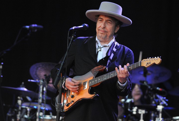 "No lo difundan”, pidió Dylan. Pero una canción llegó más lejos de lo esperado. (Photo by Fred TANNEAU / AFP)