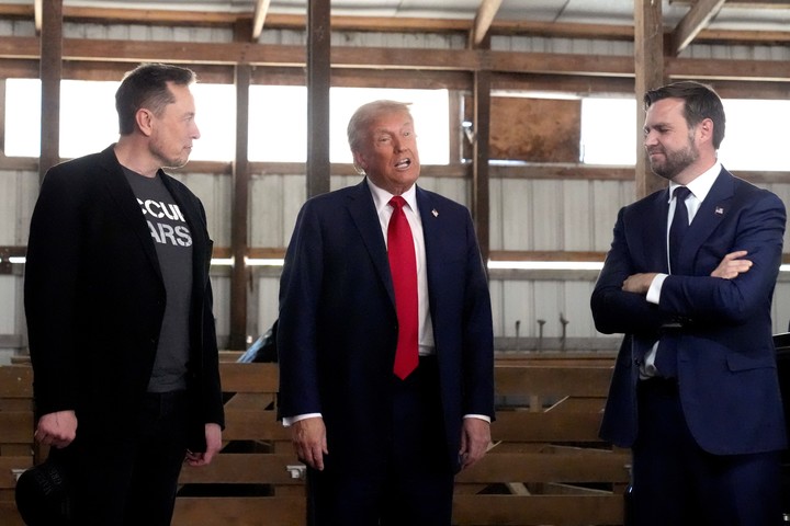 Musk y Trump cuando aún eran aliados políticos. 
