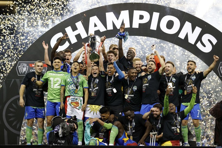 Seattle Sounders y un día para recordar: campeones de la Concachmpions en 2022. Foto: AFP.