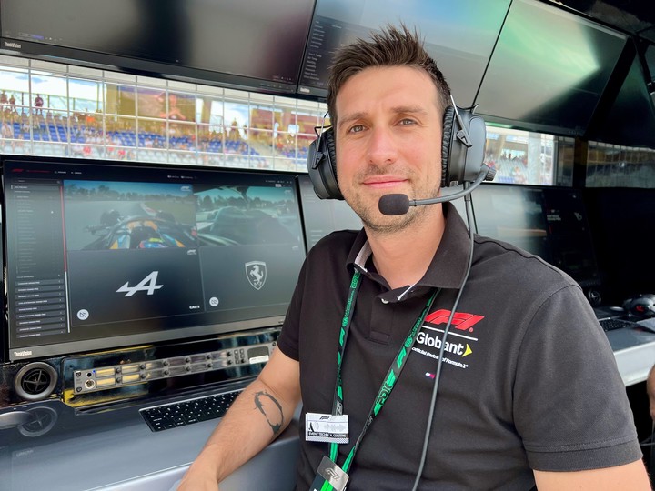 Franco Salerno, argentino de Globant que trabaja con la Fórmula 1.