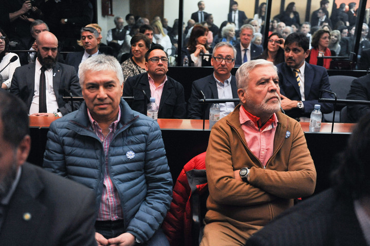 Primer día del juicio del caso Vialidad, Lazaro Baez y Julio De Vido adelante de Cristina Kirchner, en Comodoro Py
Foto Federico Lopez Claro -