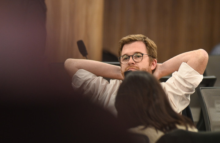 Nicolás Massot apuntó contra Milei en la reunión de la comisión investigadora. Foto: Federico López Claro.