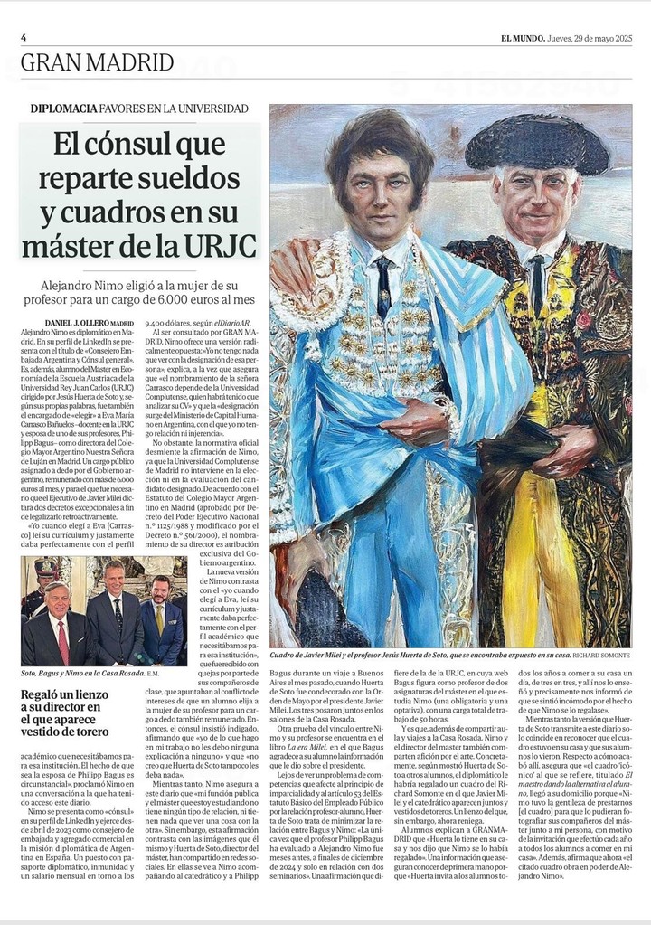 Alejandro Nimo, el polémico funcionario de la embajada de España.