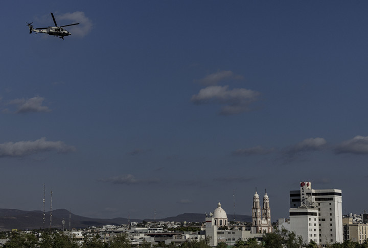 Un operativo militar en Culiacán, México. Foto: New York Times