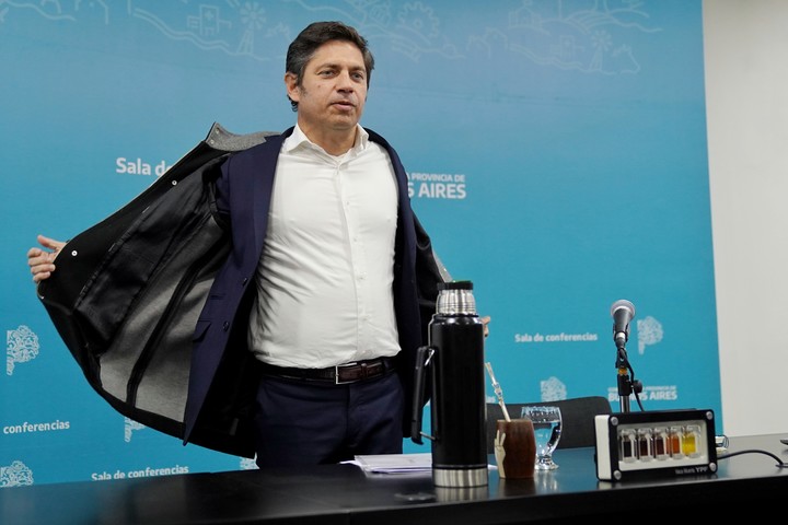 El gobernador de Buenos Aires, Axel Kicillof, encabeza el otro sector del peronismo. Foto: Martín Bonetto
