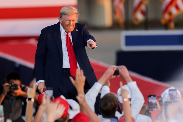 Trump en Iowa. Foto: Bloomberg