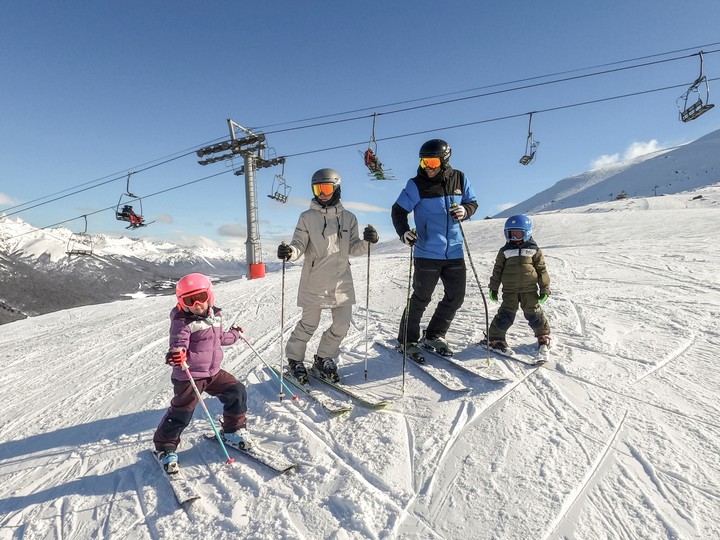 Diversión en familia. Foto Cerro Castor