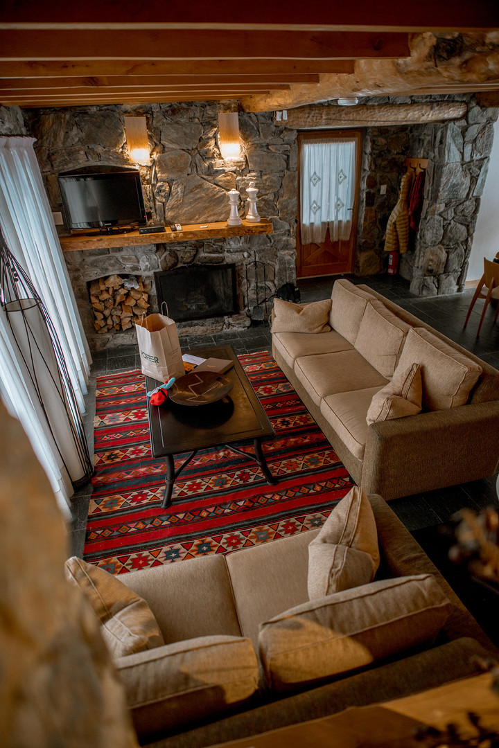 El interior de una de las cabañas. Foto Castor Ski Lodge