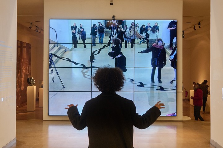 William Forsythe. City of abstract, videowall mimético en Bellas Artes.