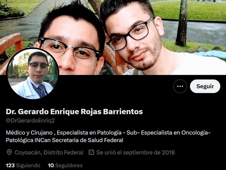 Años antes, Rojas Barrientos hacía de médico. Foto captura redes.