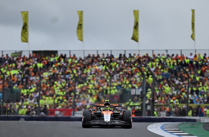 Lando Norris, uno de los favoritos del público británico. Foto: REUTERS / Jaimi Joy.
