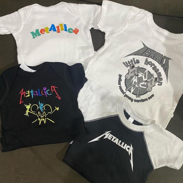 Parte de los regalos que Metallica le envió a Luan. Foto: gentileza.