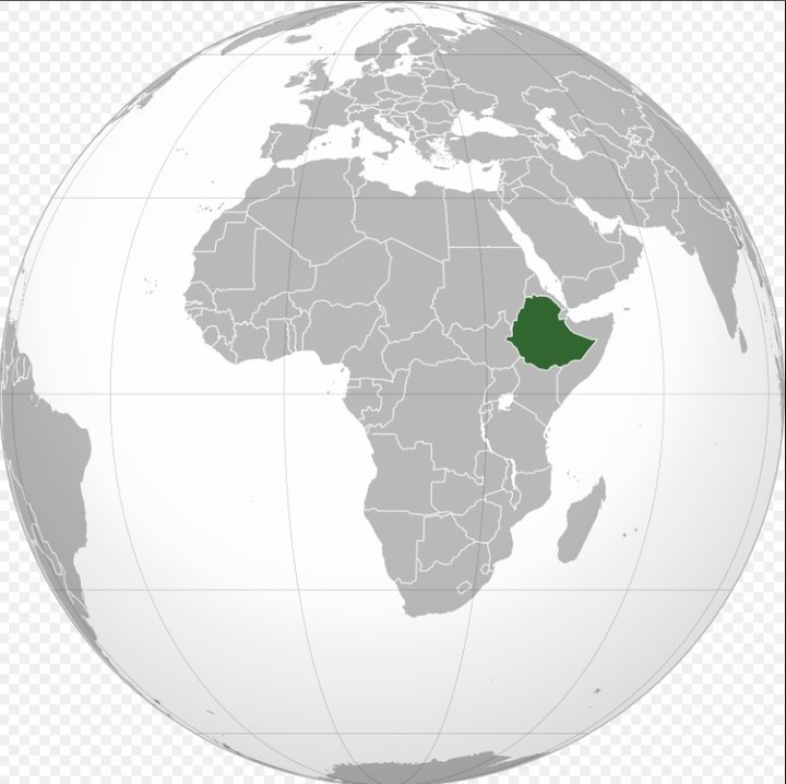 La ubicación de Etiopía (Wikipedia).