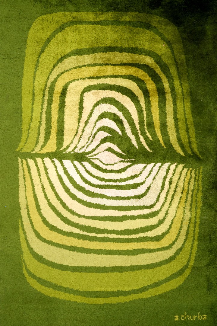 Alberto Churba, Alfombra   de la Coleccio´n Satsch Gallery. Foto: Satsch Gallery gentileza.