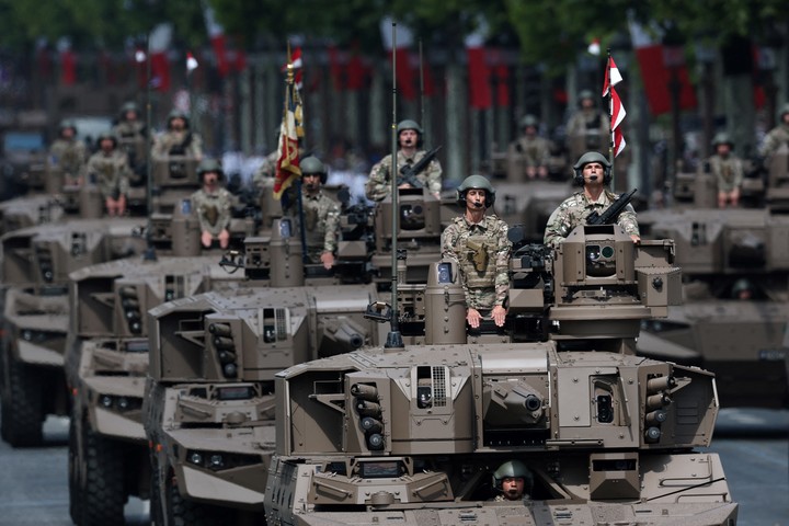 Vehículos armados Jaguar. Foto: Reuters