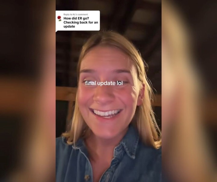 La joven, en uno de sus últimos videos sobre el tema. Foto: captura de video/TikTok @sarahtneal.