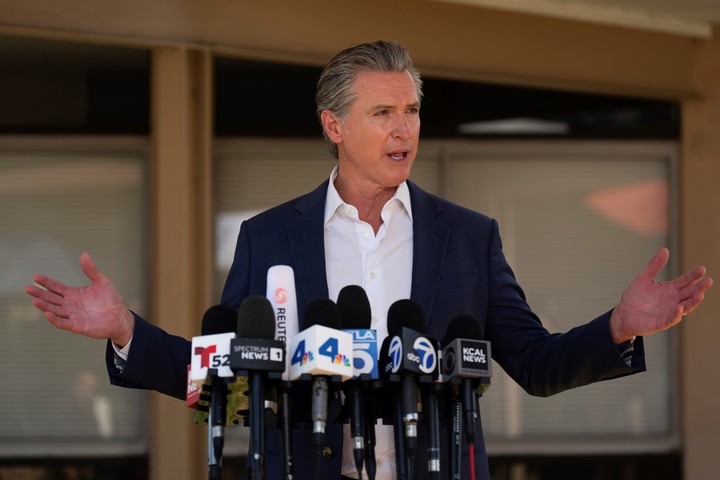 El gobernador de California, Gavin Newsom. Foto: AP