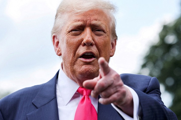 Trump, acorralado por el caso Epstein. Foto: Reuters 