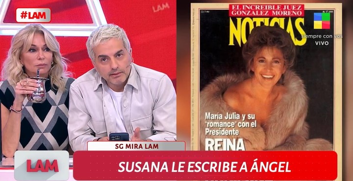 Susana Giménez se contactó con Ángel de Brito para cruzar a Graciela Alfano por la polémica del famoso tapado de María Julia Alsogaray.