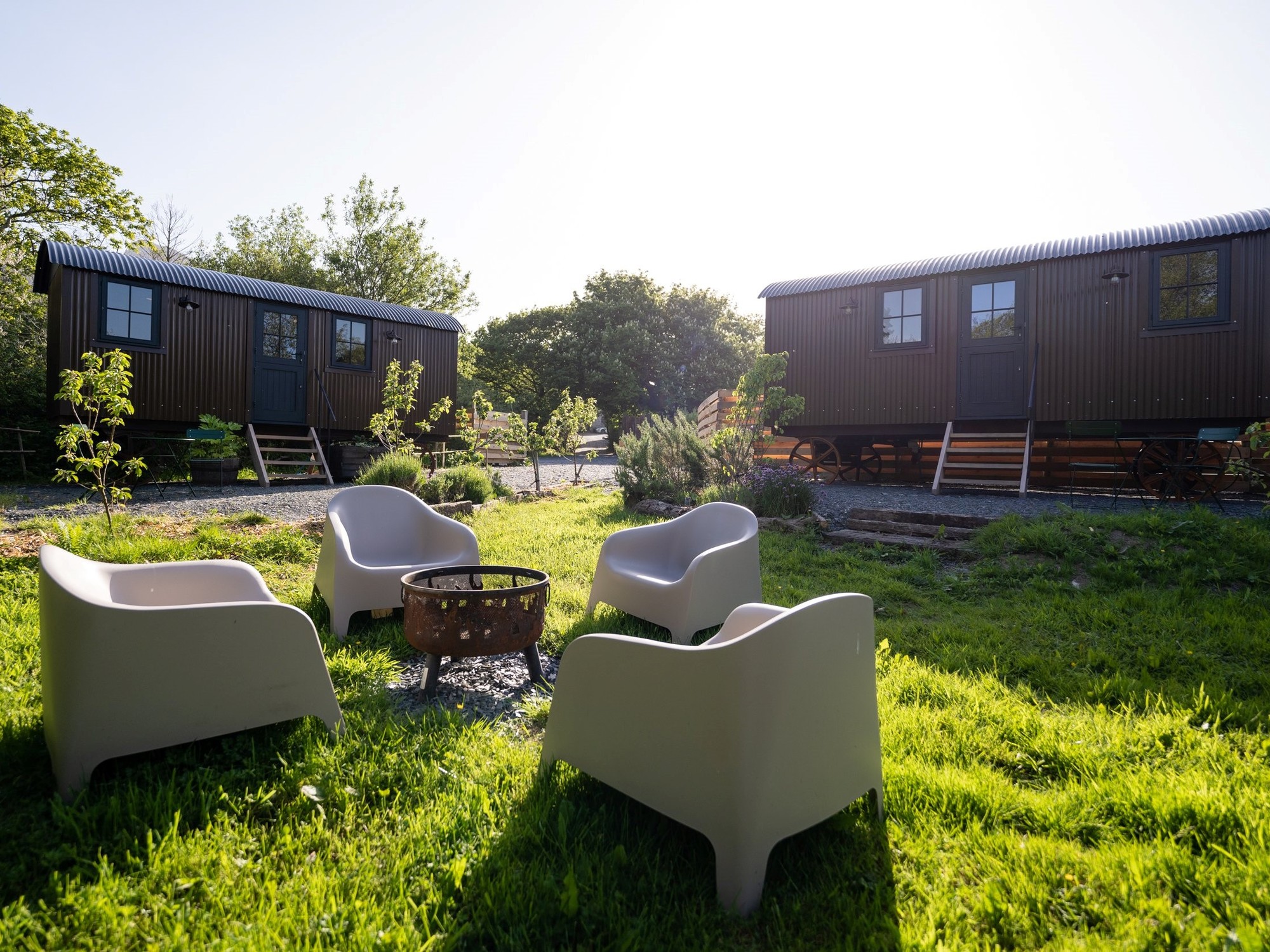 Glampings en Reino Unido. E. Bert´s Kitchen Garden, Trefor, Gwynedd./ Imagen de Bert´s Kitchen Garden.