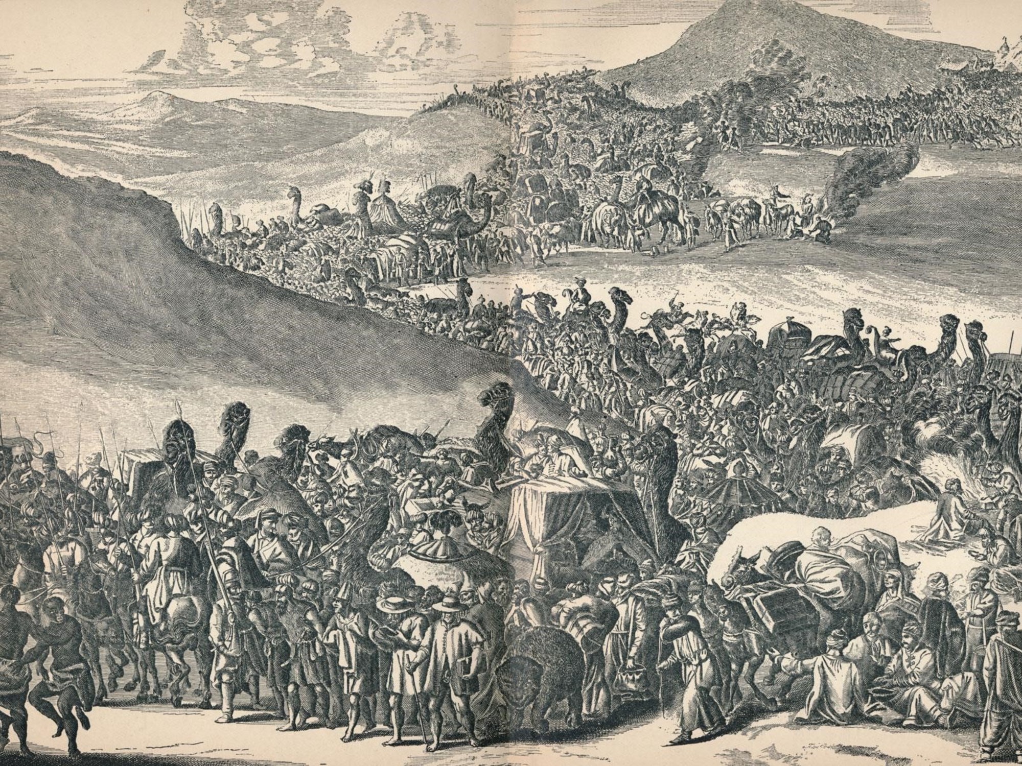 El momento más famoso de Mansa Musa fue su peregrinación a La Meca en 1324. Viajó con soldados, funcionarios, esclavos y sirvientes, y camellos cargados con oro.