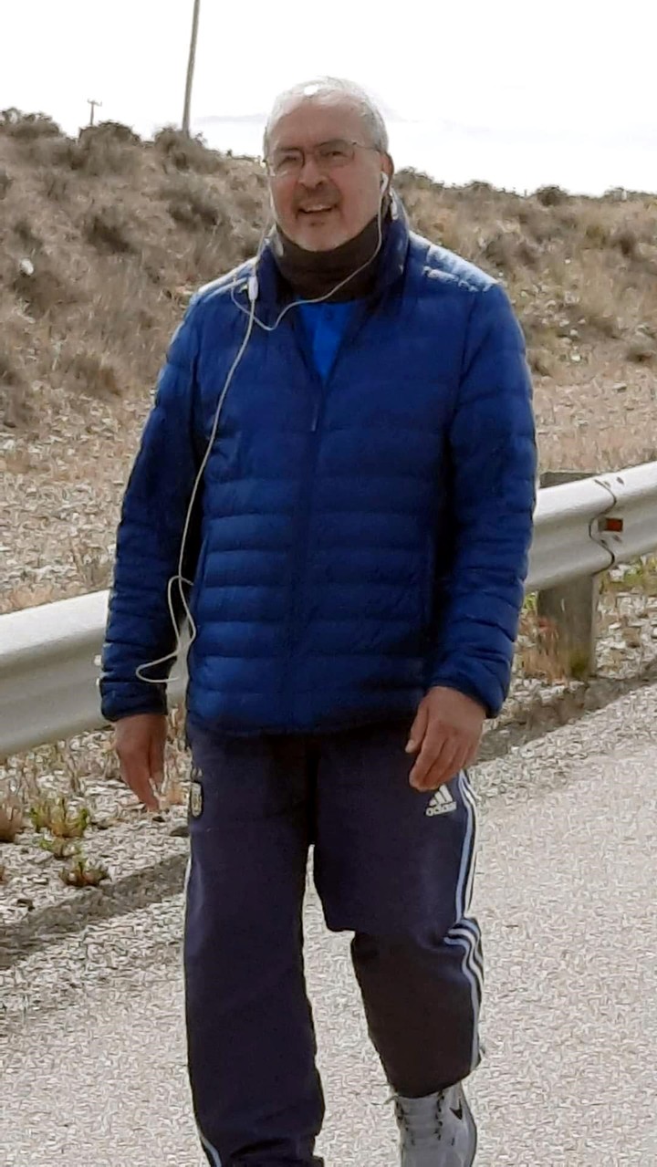 José López peregrinando a la virgen de Güer Aike en Río Gallegos – Foto: OPI Santa Cruz