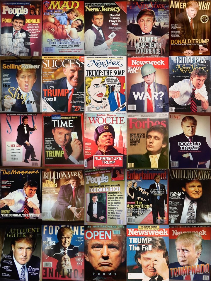 Donald Trump Magazines integra la muestra The Game: All Things Trump (SELECT OBJECTS) 2018-2019 de Andres Serrano.