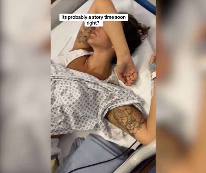 La mujer debió someterse a una cirugía para extirpar el quiste. Foto: captura de video/TikTok @lipsticknlouboutins.