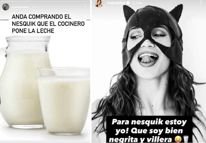 Melody Luz cruzó a Mariana Nannis en redes sociales. | Foto: Instagram