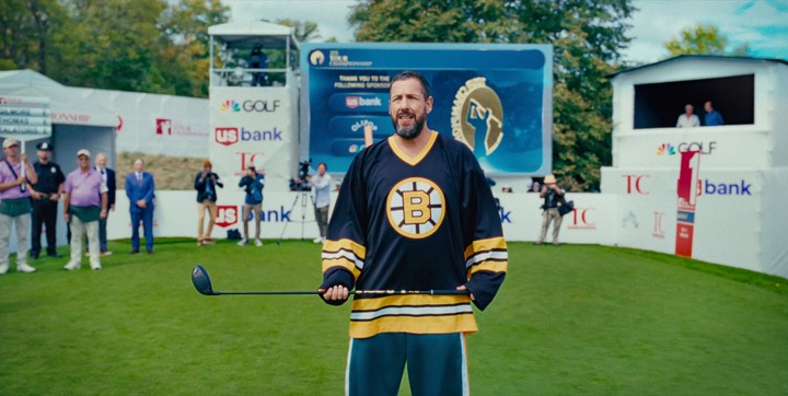 El irascible Happy Gilmore debe volver a los torneos de golf, de nuevo por necesidad. Fotos Netflix