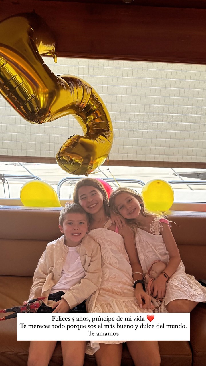 Las palabras de La China Suárez a su hijo Amancio. Foto: Instagram