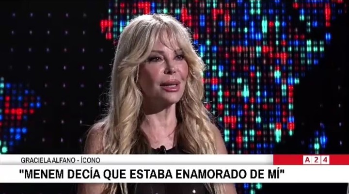 Graciela Alfano recordó su relación con Carlos Menem