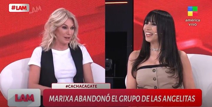 Yanina Latorre y Marixa Balli protagonizaron un tenso cruce en LAM. | Foto: América Tv