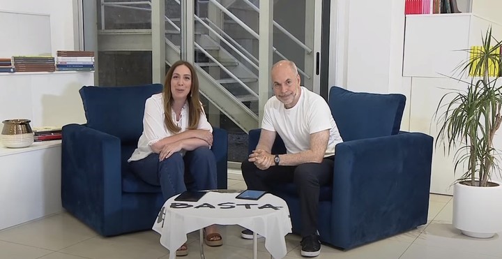 María Eugenia Vidal y Horacio Rodríguez Larreta, parte de aquella etapa en San José 1111.
