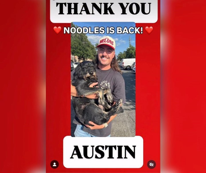 El reencuentro entre Taylor y Noodles. Foto: captura de video/Instagram @austineater.