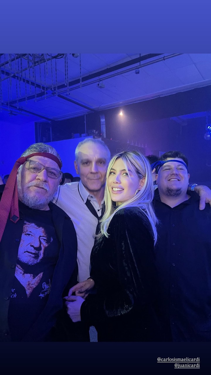 Wanda con la familia de Mauro Icardi. Foto: Instagram