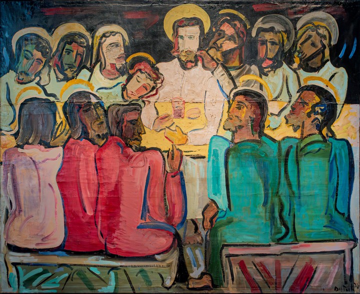 Del Prete, La ultima cena, óleo sobre tela, 165 x 200 cm, 1976.