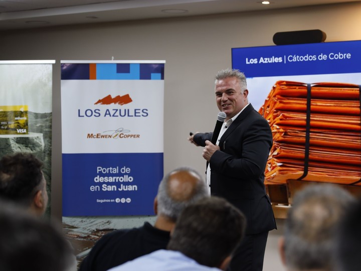 El alemán Michael Meding es el CEO del proyecto Los Azules. Foto: McEwen Copper.