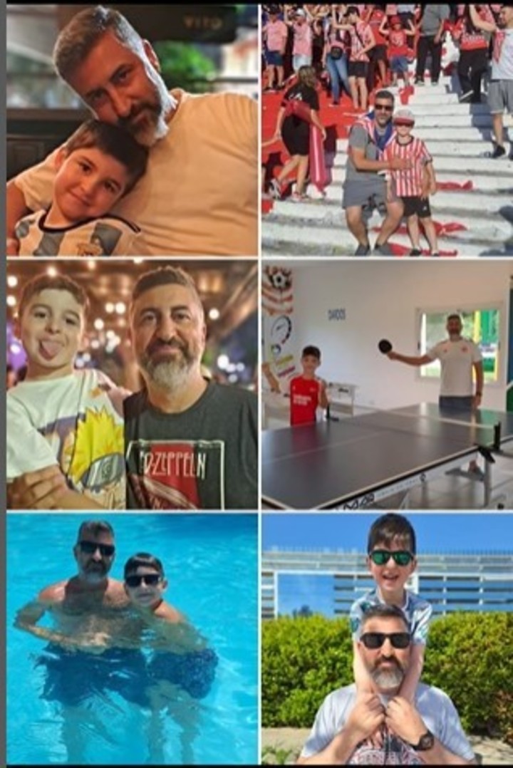 Uno de los posteos de Alejandro Ruffo junto a su hijo