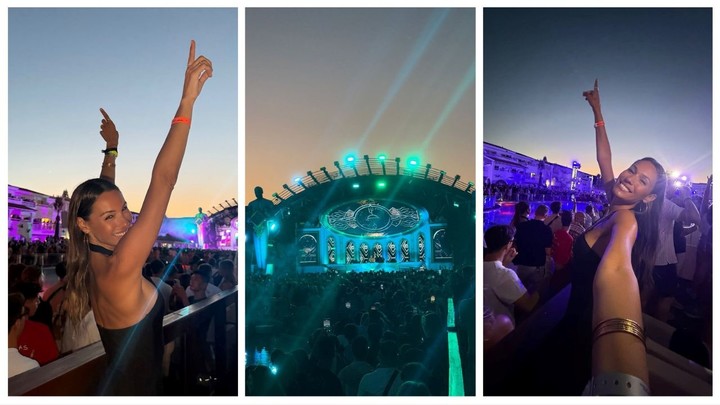 Pampita disfrutó de una fiesta electrónica al aire libre en Ibiza. | Foto: Instagram