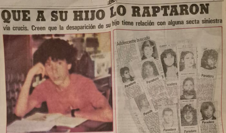 La nota en la que los padres contaron su pesadilla.