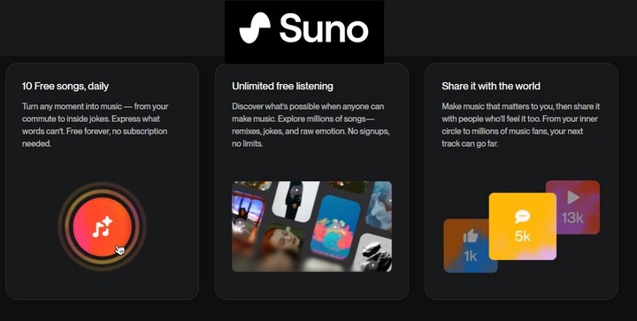 Suno, el otro competidor en la carrera de la música digital.