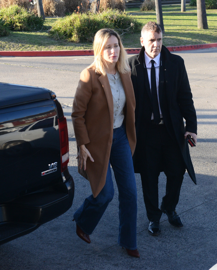 La modelo y conductora declaró este miércoles en el juicio oral contra Contardi, su ex acusado de abuso. Foto Luciano Thieberger