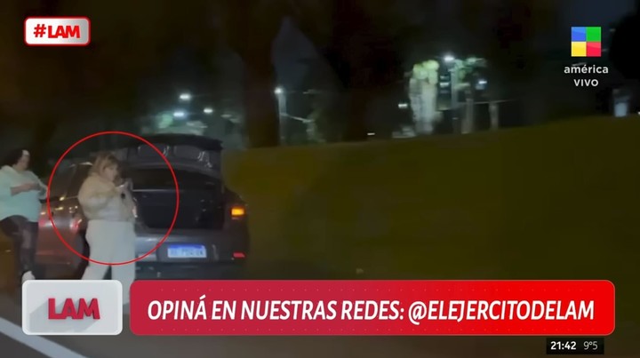 Morena Rial habría sido detenida en un control policial de la General Paz. Foto: Captura TV